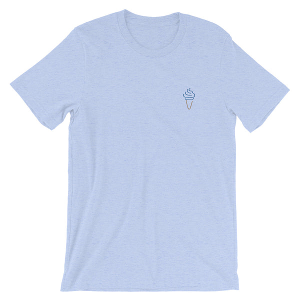 Ice Cream Premium Embroidered Short-Sleeve Unisex T-Shirt