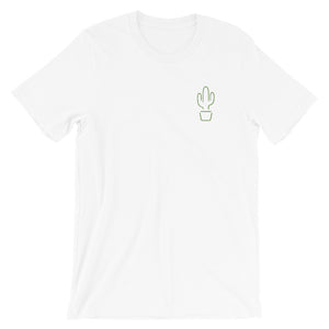 San Pedro Cactus Embroidered Short-Sleeve Unisex T-Shirt