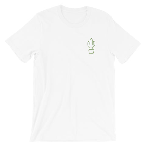 San Pedro Cactus Embroidered Short-Sleeve Unisex T-Shirt