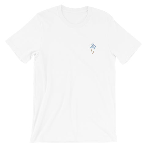 Ice Cream Premium Embroidered Short-Sleeve Unisex T-Shirt